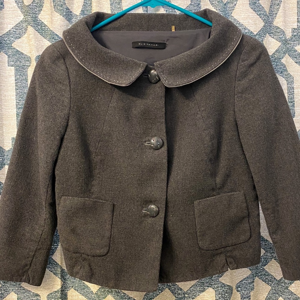 Elie Tahari Crop Jacket
